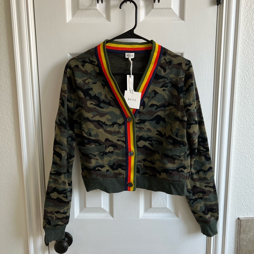 Kule The Jane Camo Cardigan - Size S - New With Tags - Never Worn - With Bag